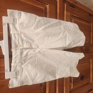 White High-Waisted Shorts